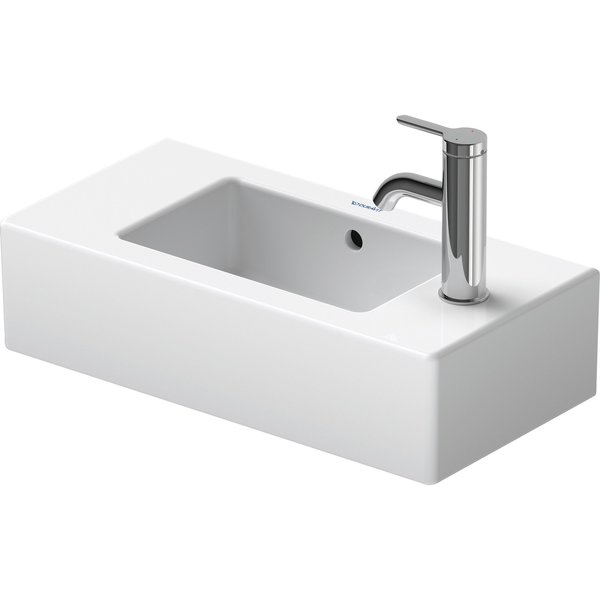 Duravit Handrinse basin 50 cm Vero white w.of w.tp tap hole left WG 07035000091
